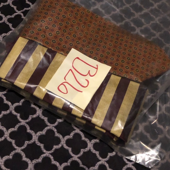 Brooks Brothers Neck Tie Bundle Striped & Geometric 100% Silk Formal Suit B26 - Picture 2 of 14